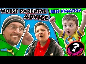 SILLY PARENTAL ADVICE!! + BEST REACTION 4 LAME SURPRISE GIFT!! FUNnel V Fam Wall Decals Vlog &