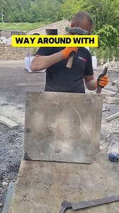 Fettling a reclaimed flag for a cap stone #Stone #reels2023 #stonework #construction | The Yorkshire Stone Dresser