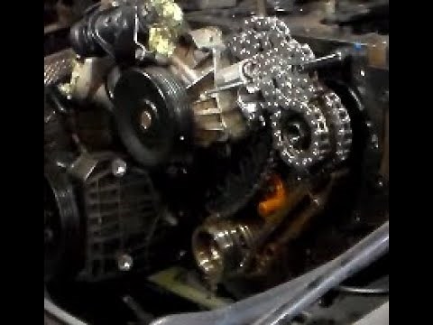 BMW E90 M47 engine Timing chain kit replacement.