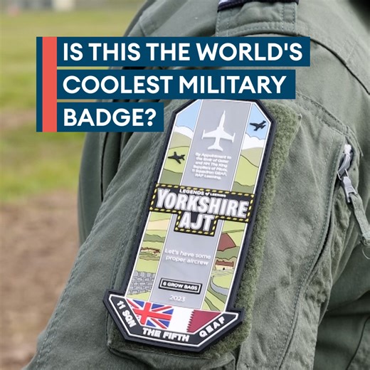 Could this be the coolest military badge in the world? The design is inspired by the famous Yorkshire Tea brand as a tribute to RAF Leeming’s location in North Yorkshire ☕ Find out more ➡️ https://brnw.ch/21wKRse | Forces News