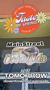 We’re spending 4/20 at Taste of Spring TOMORROW eating, sipping, and shopping all throughout Downtown Oceanside 🌷 presented by @livesaltapts 📍Check in for Taste of Spring will be at the Civic Center Fountain at 330 N. Coast Hwy where you will receive your taste/sip stop lanyards and commemorative reusable cup by Green Oceanside @cityoceanside We can’t wait to see you there! 😜 | MainStreet Oceanside