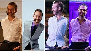 No arms, no legs... no worries says inspirational speaker Nick