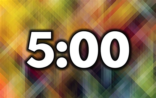 静音版倒计时器【5分钟】