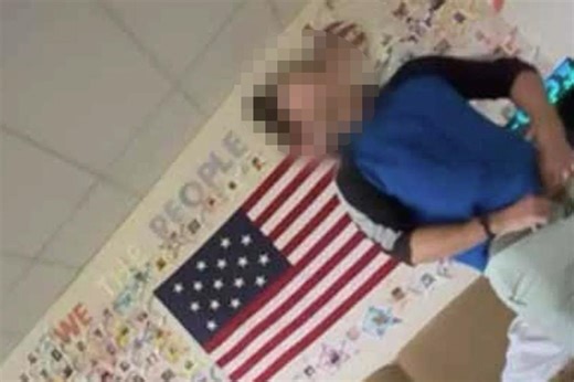 Disgusting moment history teacher is caught urinating in classroom — seconds before students enter