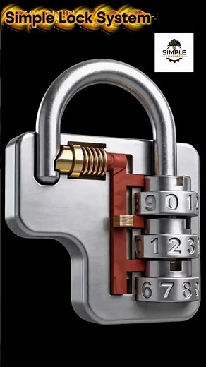 Simple Lock System Explained 🔐 | How Combination Locks Work #ShortsORHow This Lock Actually Works 🤯