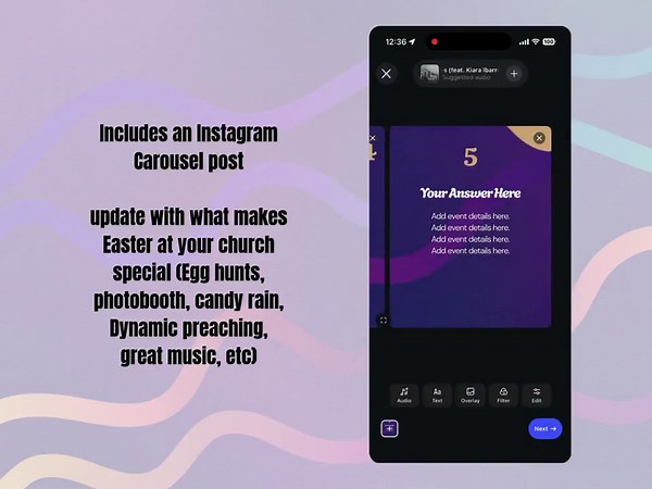 Easter Canva Template Bundle | Church Easter Graphics | Editable Social Media, Flyer & Screen Templates - Etsy