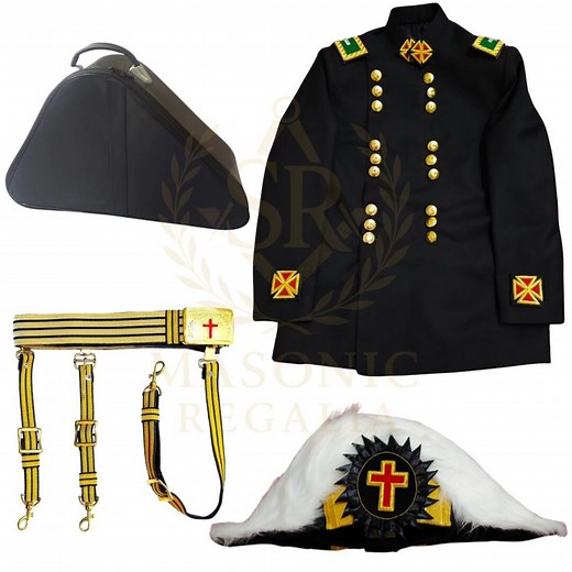 Custom Masonic Knights Templar Uniform Set: Handmade Freemason Regalia - Etsy