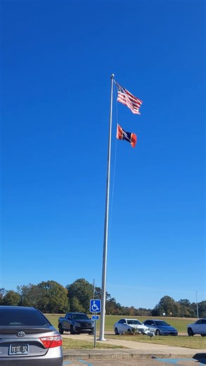 A windy day, but a pretty one! Flags are flying all over Canton. Remember tomorrow is Veterans Day! | The Canton News