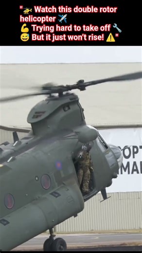 "Double rotor helicopter trying to take off #airforce #fighterjets #aviation #military #viral #hd