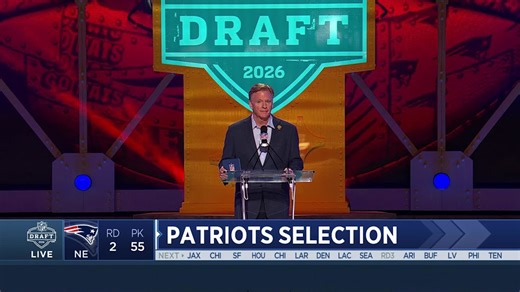Patriots select Gabe Jacas with No. 55 pick in 2026 draft