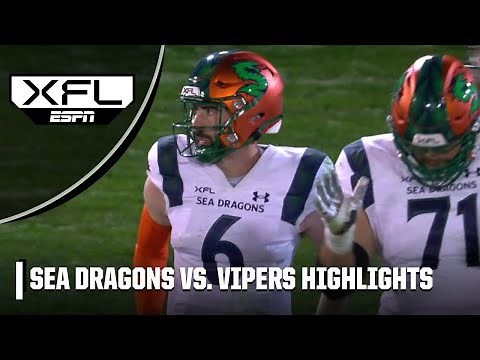 Seattle Sea Dragons vs. Vegas Vipers | XFL Full Game Highlights