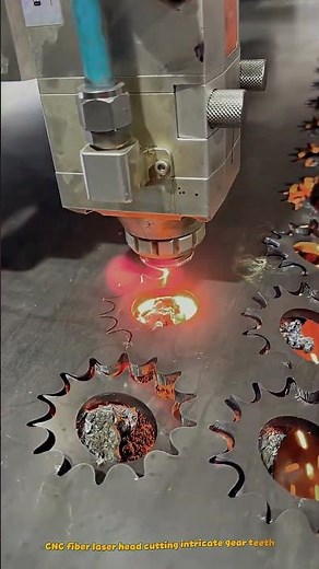 High-Precision CNC Fiber Laser Cutting Steel Sprockets & Gear Components