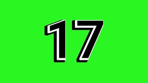 Download 20 seconds countdown timer with bold and eye catching number on green screen for free