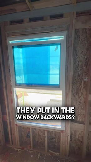 Went to check on a window installation and discover the workers made amother mistake! #windowfail
