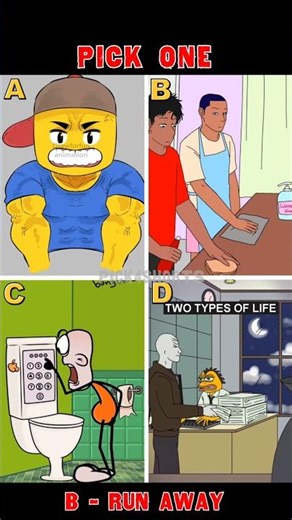 Troll battle: A, B, C or D? I will go with B🤣💀 #trollface #shorts #pickone