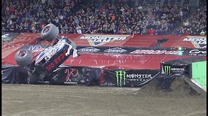 55K views · 2.1K reactions | Linsey Weenk performs a back-to-back flip and then rolls over during a Freestyle run in Indianapolis! https://feld.ly/MonsterJam20 | Monster Jam | Facebook