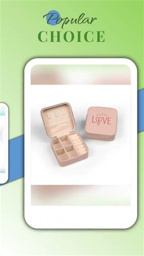Love Heart Cross jewelry travel case | compact ring earring organizer
