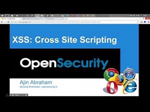 Cross Site Scripting (XSS) Attacks for Pentesters from OpenSecurity