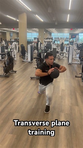 Transverse plane lunge + rotation