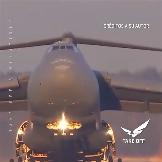 Espectacular despegue de un Galaxy C-5 ✨ | TAKE OFF Simulations