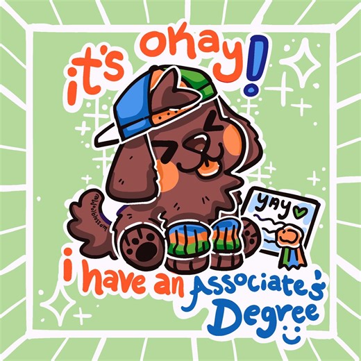 Laine! 🌸 Cute, colorful stickers & more!✨ | Four different degree puppies! 💪 PhD has joined the sticker line up and will be a print next month! Which other variations would you like... | Instagram