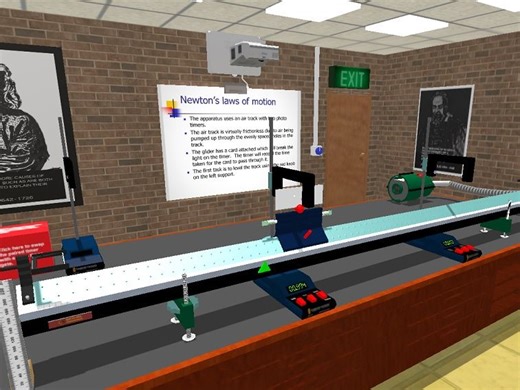 Conservation of Energy by Airtrack - Interactive 3D practical | Teaching Resources