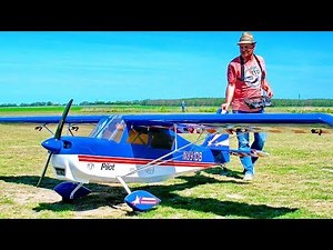 AMAZING HUGE RC SUPER DECATHLON N891DB SCALE MODEL AIRPLANE FLIGHT DEMONSTRATION