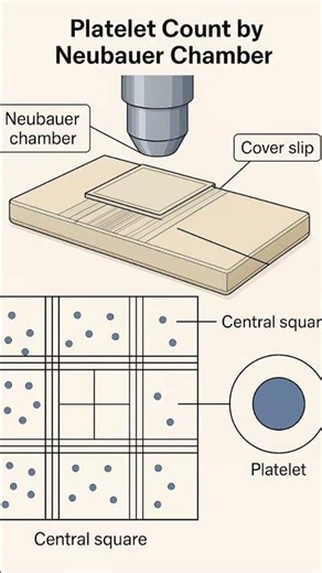 platelets count by the neubaur chamber