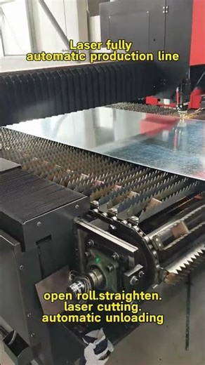 Uncoiling and leveling laser production line improves production efficiency #straighteningmachine