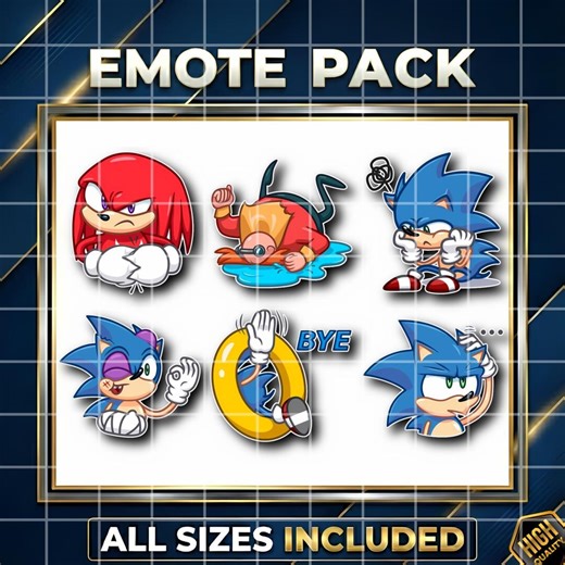 30 Sonic the Hedgehog Emotes, Chibi Sonic Stickers for Twitch, Kick, Discord, and Youtube | High Resolution | Stickers - Etsy
