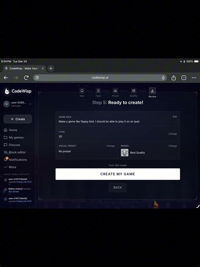 you can never go wrong with codewisp! check it out now! #codewisp #gamedeveloper #coding #games