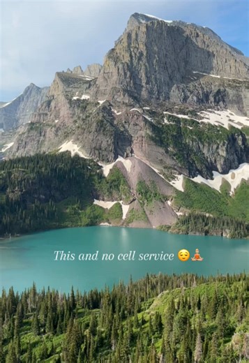 Grinnell Lake in Glacier National Park 🏔️. A beautiful place to disconnect and take in the stunning lakes 😌. It truly is SOS cell mode out here! 📍Glacier National Park Access: via Many Glacier Trail: Grinnell Glacier Trail This trail is 11.10mi out and back, passing swiftcurrent lake, lake Josephine, Grinnell lake, and lastly Upper Grinnell Lake. However, it’s only about 3mi out to Grinnell Lake (pictured) if you wish to end there. Glaciers, waterfalls, lakes, forests, wildlife, and incredibl