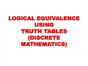 LOGICAL EQUIVALENCE | EQUIVALENCE OF STATEMENT FORMULAS | PROPOSITIONAL LOGIC | DMS | LECTURE-2 |