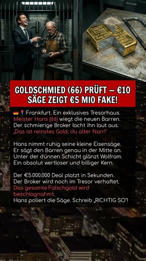 GOLDSCHMIED (66) PRÜFT — €10 SÄGE ZEIGT €5 MIO FAKE!