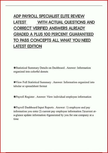 Adp Payroll Specialist Elite Review Latest With Actual Quest video