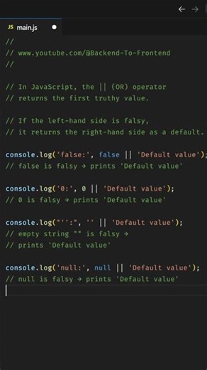 When Falsy Values Meet || — Learn This Trick 😳