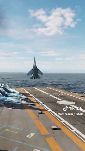 Successful Su-27 Carrier Landing with Cobra Maneuver