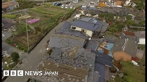 【熊本地震】倒壊家屋や横転した自動車――南阿蘇村で - BBCニュース