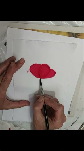 Creating beautiful effects with acrylic ink on fabric. Video 1: Poppy. #textileart #fabricpainting