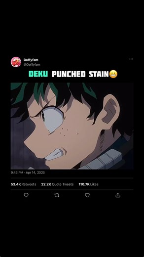 Deku punched stain 😬 #mha #myheroacademia #izukumidoriya #mhaedit