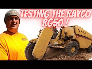 Testing Out the Rayco Rg50 Stump Grinder