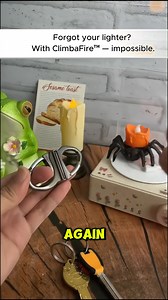 110K views · 736 reactions |  Forgot your lighter? With ClimbaFire™ — impossible. Clip it to your keys. Be ready anytime. Get yours here. https://haybarbie.com/products/pendant-portable-metal-climbafire | haybarbie.com | Facebook