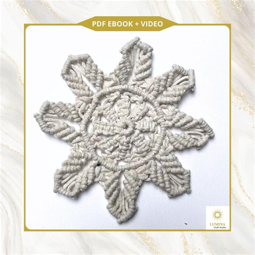 DIY Macrame Coaster Tutorial: Beginner-friendly Digital Guide (PDF & Youtube Tutorial) - Etsy