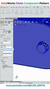 SolidWorks Chain Component Pattern | SolidWorks Drag Chain Assembly | CAD MAFIA