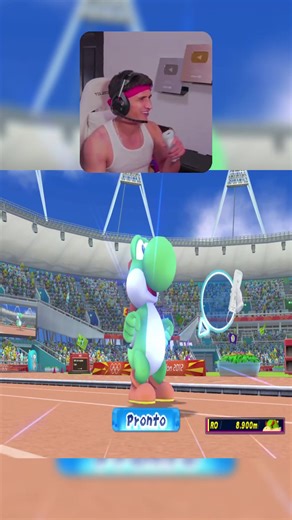 Salto de Longitud con Yoshi 🏅. #wii #marioandsonic #clips #elcamacho24