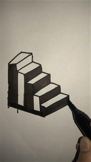 3d stairs #drawing #art #3dart #painting