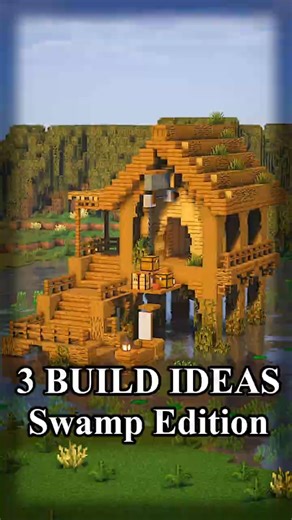 3 Build Ideas for YOUR Minecraft World - Swamp Edition