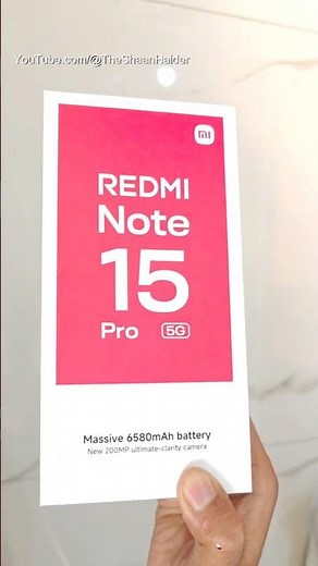 Xiaomi Redmi Note 15 Pro 5G unboxing