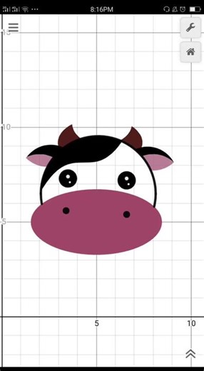 Graphing a Cute Cow Head in Desmos: Creative Math Art Project