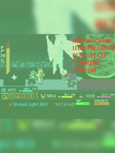 ‏spamton neo is now green #deltarune #green #spamton